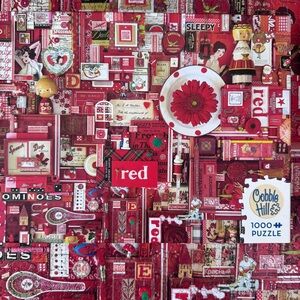 Cobble Hill Red Collage 1000-Piece Puzzle